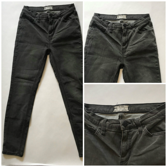 Free People 3 Pair Lot Skinny Jeans Distressed 26 - Picture 3 of 7